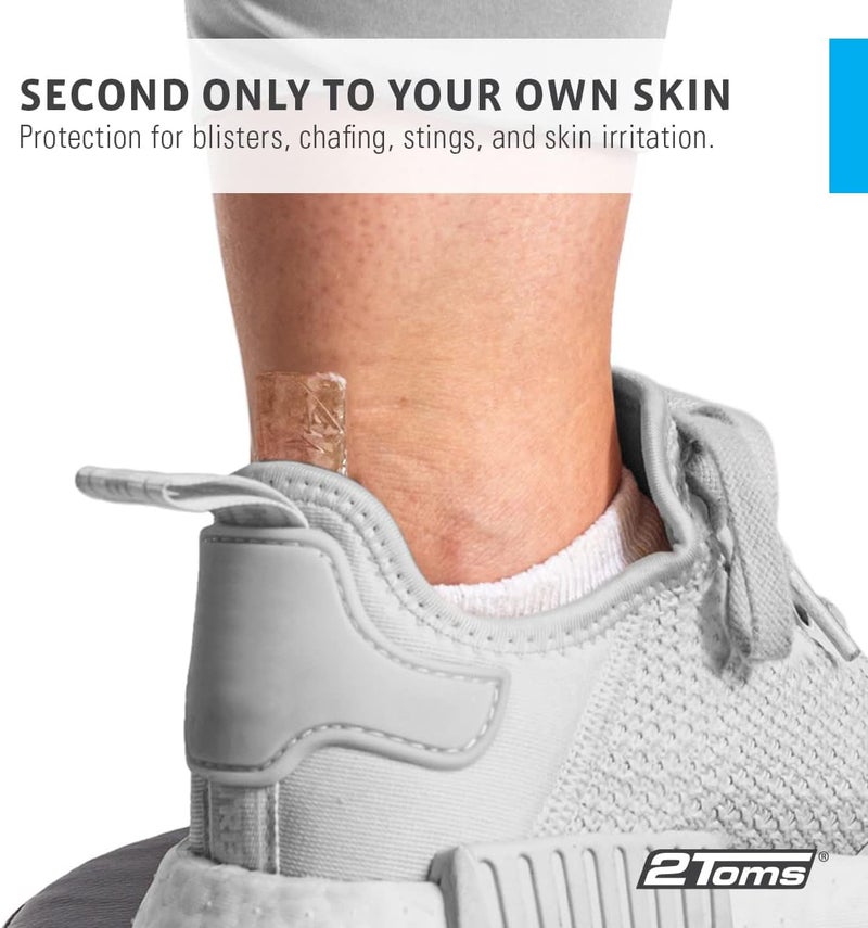 2Toms Skin-On-Skin Hydrogel Squares for Blisters, Chafing, Stings, Irritations, and Pain Relief, 200 1-Inch Squares - Image 4