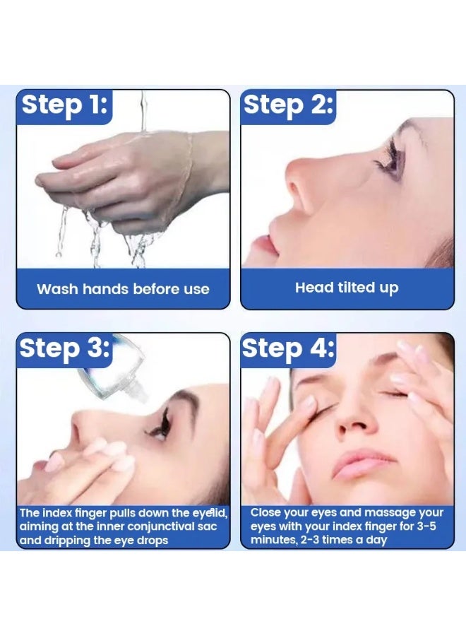 Blueberry Eye Drops Soothing Eye Care Liquid 15ml, Provides Instant Moisture and Comfort for Tired Eyes, Lightweight Non-Sticky Formula Suitable for Everyday Use - Image 5
