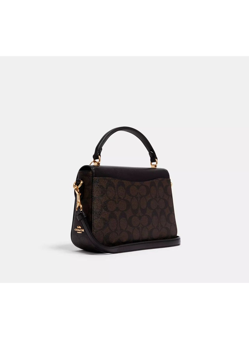 coachoutlet Coach Marlie Top Handle Satchel In Signature Canvas - Image 2
