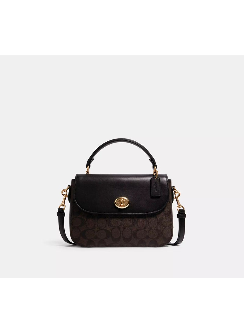 coachoutlet Coach Marlie Top Handle Satchel In Signature Canvas - Image 1