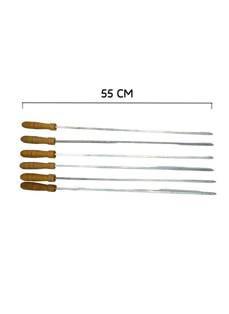 Egypt Antiques - Complete grilling set consisting of stainless raised grill + skewers + net + fully handmade hobby - Image 1