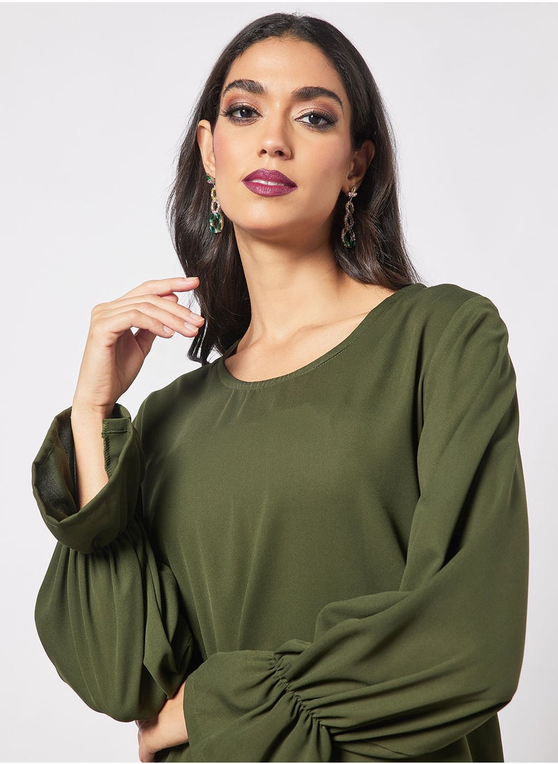 HANA & SARA - Modest Set Of Top With Pants - Image 1