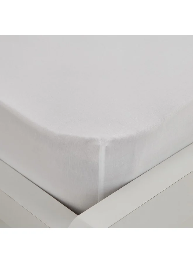 Home Box Essential Cotton Single Fitted Sheet 90 x 200 x 36 cm