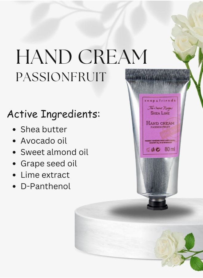 Soap&Friends Soap&Friends Passionfruit Hand Cream 80ml – Tropical Moisturizer with 20% Organic Shea Butter – Natural, Cruelty-Free Hand Cream  - Image 5