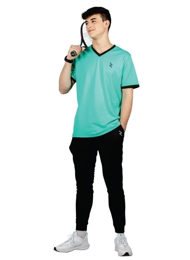 ZAECY Men's V-Neck Short Sleeve Tee