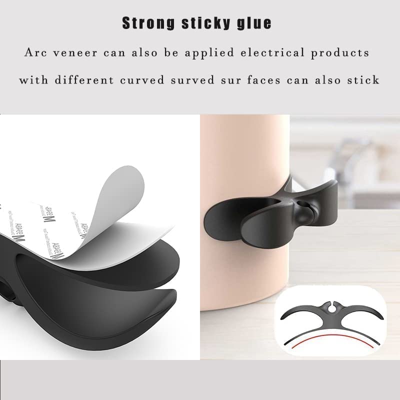 Styxon 10 Pack Newest Designed for Cord Organizer Cord Wrap Cords Holder Cable Organizer Stick Firmly on Kitchen Appliances Mixer Coffee Maker Pressure Cooker Air Fryer and Other Appliances - Image 4