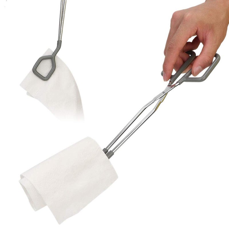 comfrt Toilet Paper Tongs Toilet Aid Bathroom Wiping Aid Elder Toilet Paper Tongs Tongs, Toilet Paper Woman Toilet Aid Bathroom Wiping Aid[12inch] - Image 2