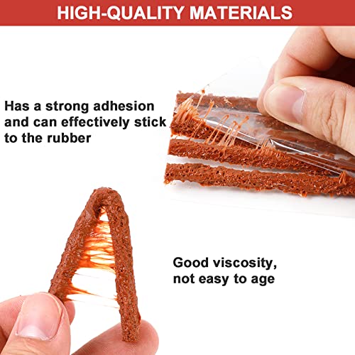 PUIBERS 60 Pcs Tire Repair Plugs, Tire Repair Gum for Tubeless Puncture,Tires Strings Rubber Plug Tool for Car, RV, SUV, ATV, Motorcycle, Truck,Tractor - Image 2