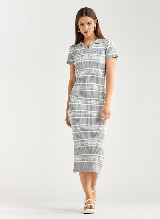 Splash FAV Striped Knit Dress - Image 3