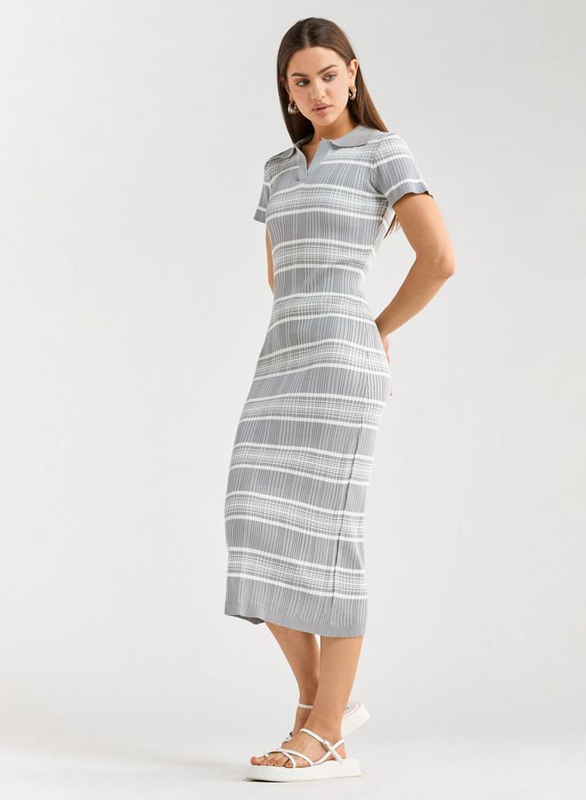 Splash FAV Striped Knit Dress - Image 1
