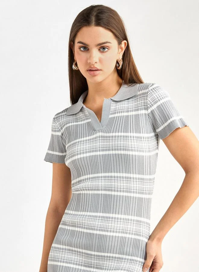 Splash FAV Striped Knit Dress