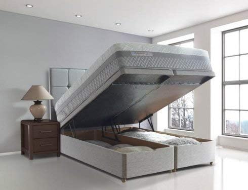 IZMAH Hydraulic Gas Pump 125Kg Capacity Heavy Duty Bed Shocker Pair Smooth Soft Closing Gas Spring Lift Mechanism for Bed Box Set of 2 Pcs - Image 2