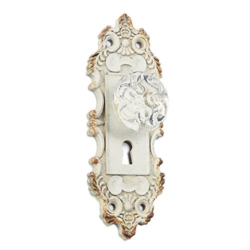 Tripar Decorative Pewter Wall Hook, Vintage Door Knob Style (White) - Image 1