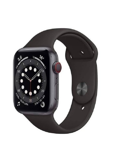 M26 Plus smart watch, wireless charging, 1.77'' 45mm, (iOS Android), touch screen, Bluetooth call, music system, heart rate sensor, IP67 waterproof, Password lock screen - Black