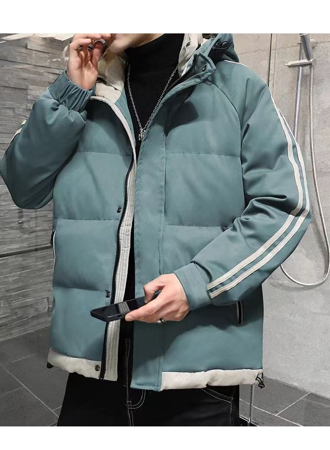 Loquat Men's Autumn/winter Padded Cotton Hooded Jacket - Image 2