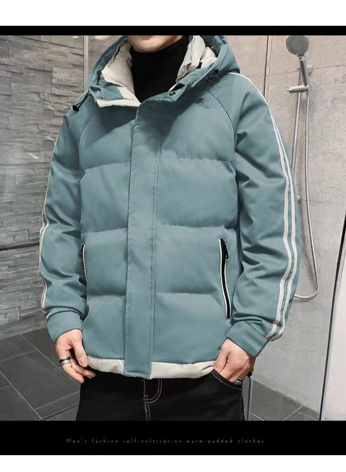 Loquat Men's Autumn/winter Padded Cotton Hooded Jacket - Image 1