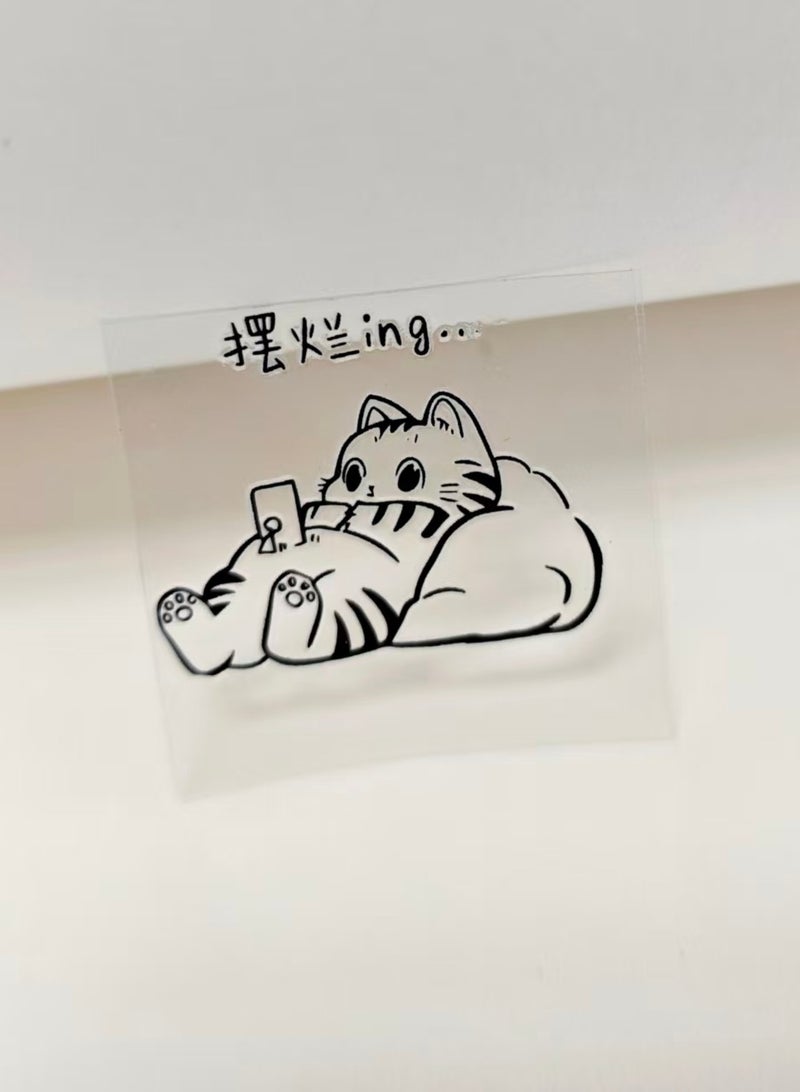 BenQuand Cute Cat Hollow 3D Sticker, Cat Themed Stickers Variety Pack   Stickers for Water Bottles, Laptop Computer, Phone Decorations - Image 5
