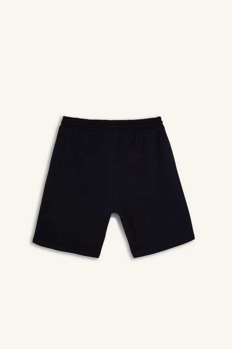 Defacto  Standard Fit Navy NBA Golden State Warriors Shorts for Men | Best Price UAE