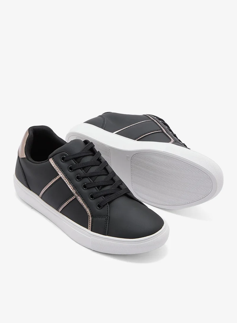Ginger Contrast Color Panel Sneakers