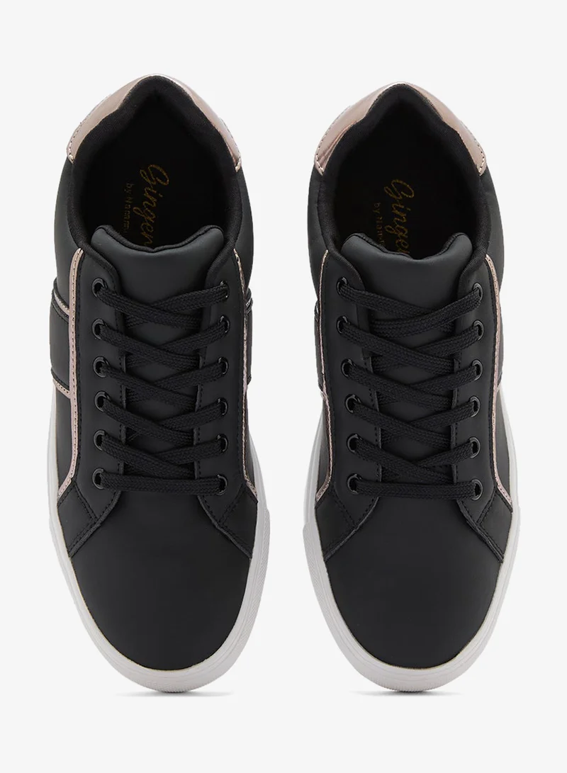 Ginger Contrast Color Panel Sneakers