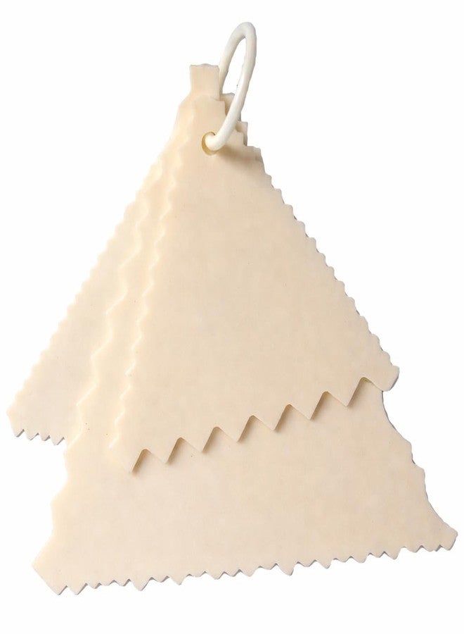 Ochtend ® Plastic Cake Scraper Sawtooth Shape Set of 3 | Fondant & Cake Decorating Scrapers | Icing Smoother, Texture Comb Baking Tool - Image 1