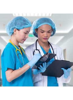 Gesalife Disposable Shower Caps Non Woven Mob Hair Net 19 Inch Blue Pack of 200 Pcs  - Image 5