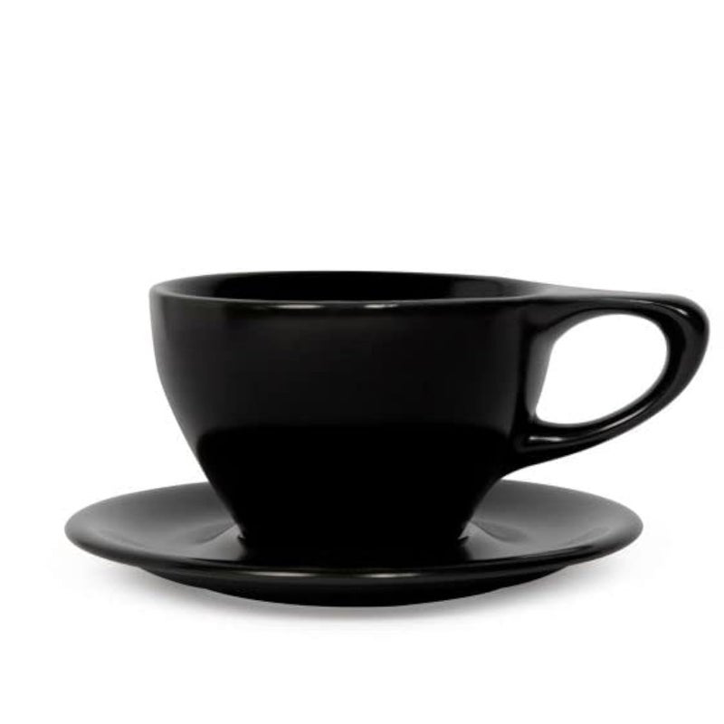 notNeutral Lino Porcelain Cup  Saucer Large Latte 12 oz 12 oz 1
