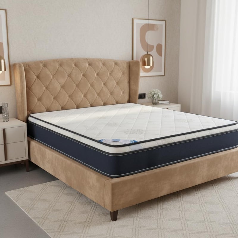 Diamond House Compressed Sponge and Felt Layer King Top Super Medical Mattress, 15 cm x 160 cm x 200 cm Size - Image 1