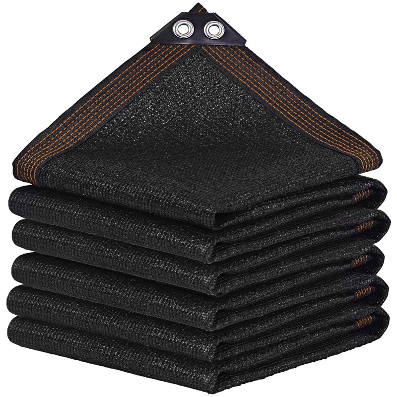 winemana Black Shade Cloth 90%, 8x20 FT Mesh Tarp - Garden Shade for Greenhouse, Patio, Vegetables, Plants Cover and Chicken Coops, Sun Shade Net for Outdoor Protection with Reinforced Grommets - Image 1