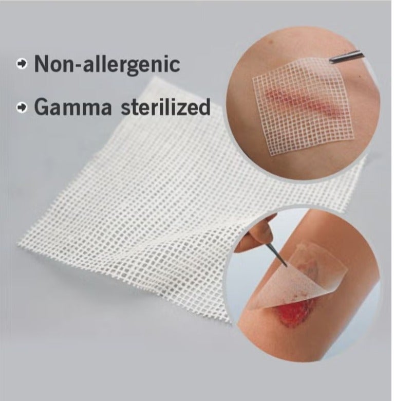 JAMJOOM PHARMA Paraffin Gauze Dressing | Jamjoom Pharma | Size: 10cm x 10cm | Qty: 10 Pcs / Box - Image 1