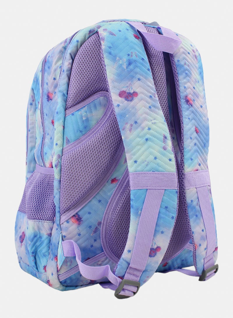Migo Backpack 18 Inches – Baby Blue & Purple - Image 2