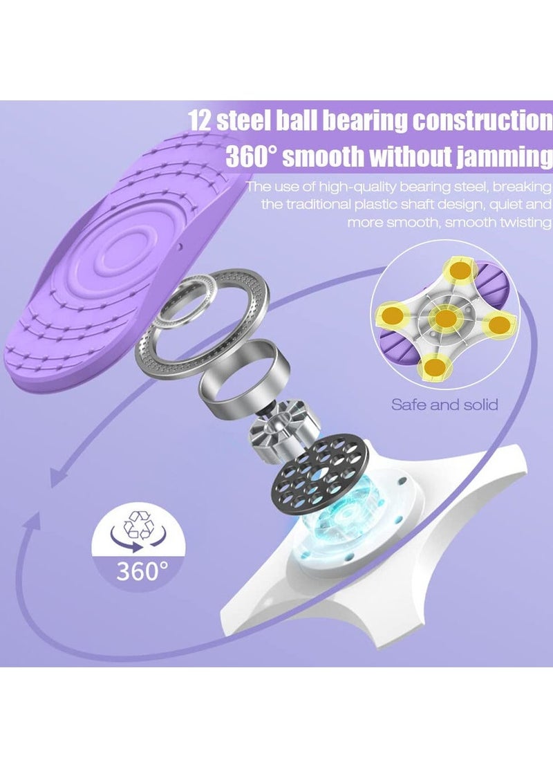 Waist Twisting Exercise Board, Ab Board Exercise, Twisting Waist Disc, Full Body Toning Workout, Noise-Free, for Aerobic Exercise, Weight Loss 2pcs in a Box - Image 5