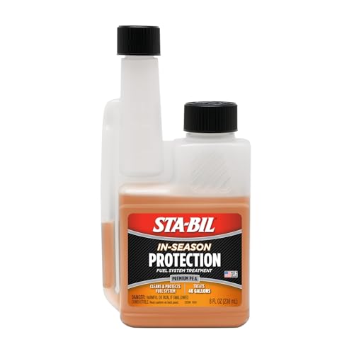 STABIL InSeason Protection Fuel System Treatment  Full Protection Fuel System Cleaner Injector Cleaner Increases MPG Prevents Corrosion 8 Fl Oz