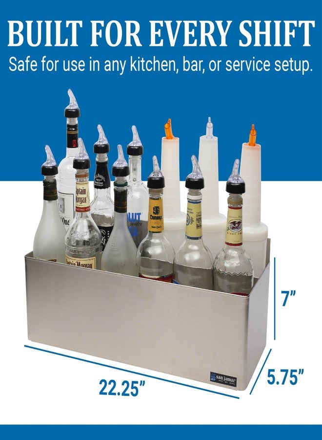 سان جامار سكة سان جامار السريعة بسعة 5 كوارت للمطابخ والحانات والمطاعم، مصنوعة من الفولاذ المقاوم للصدأ، 22.25 بوصة، فضية اللون - Image 4