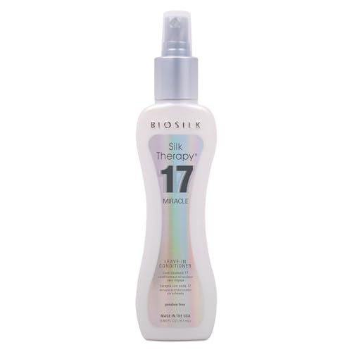 BioSilk Silk Therapy Miracle 17 LeaveIn Conditioner Reconstructs  Repairs Dry  Damaged Hair Sulfate Paraben  CrueltyFree 564 Oz