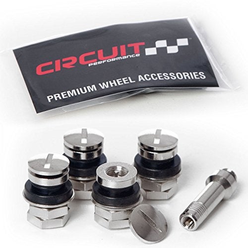 Circuit Performance صمامات شفة مثبتة بالبراغي الكروم من سيركويت بيرفورمانس (مجموعة من 4)  - Image 1