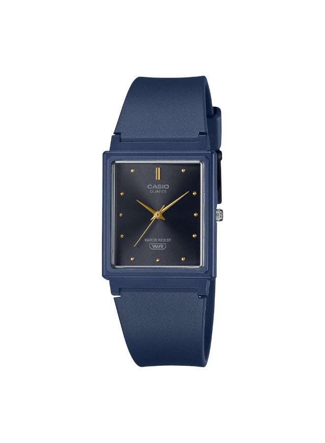 Casio Men's Watch - MQ-38UC-2A1DF Black Dial, Blue Band - Image 1
