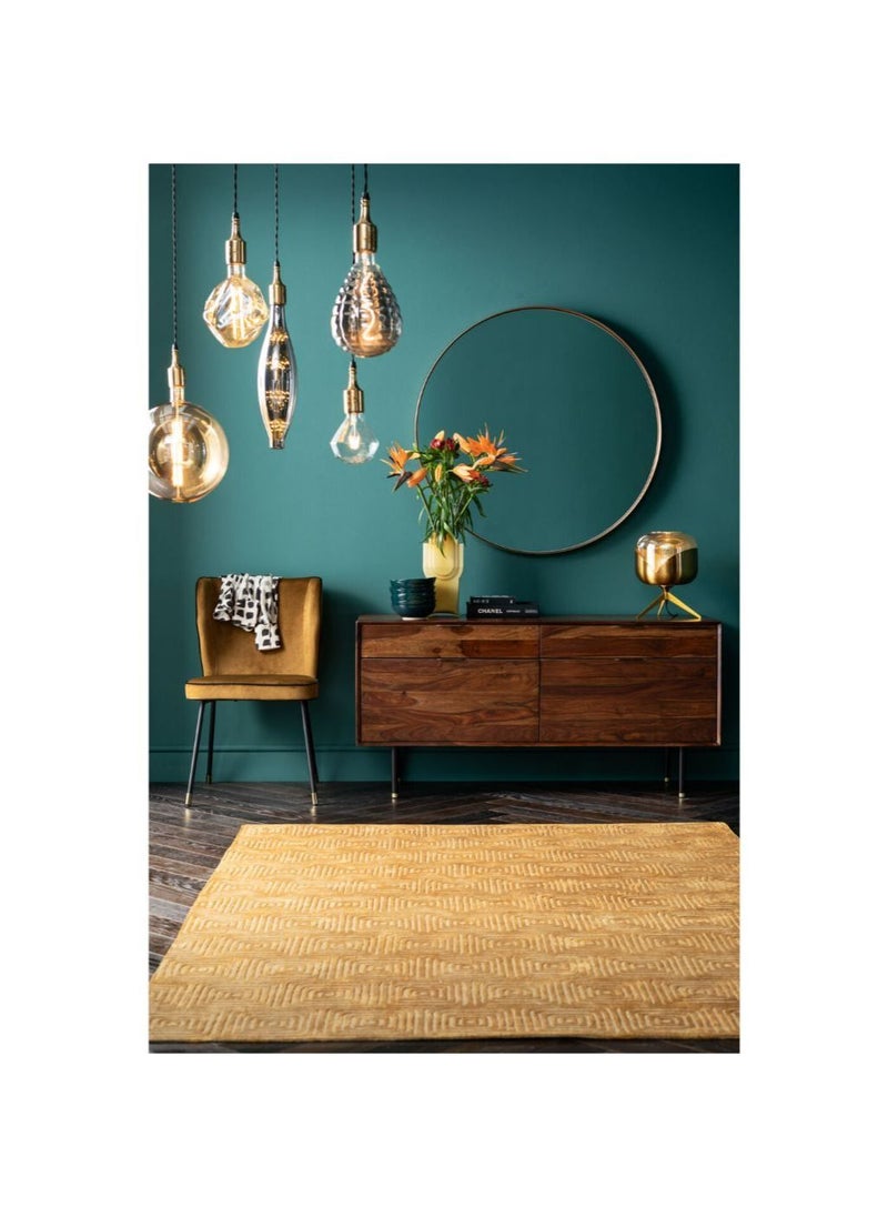 KARE - Mirror Curve Rectangular Brass - Image 1