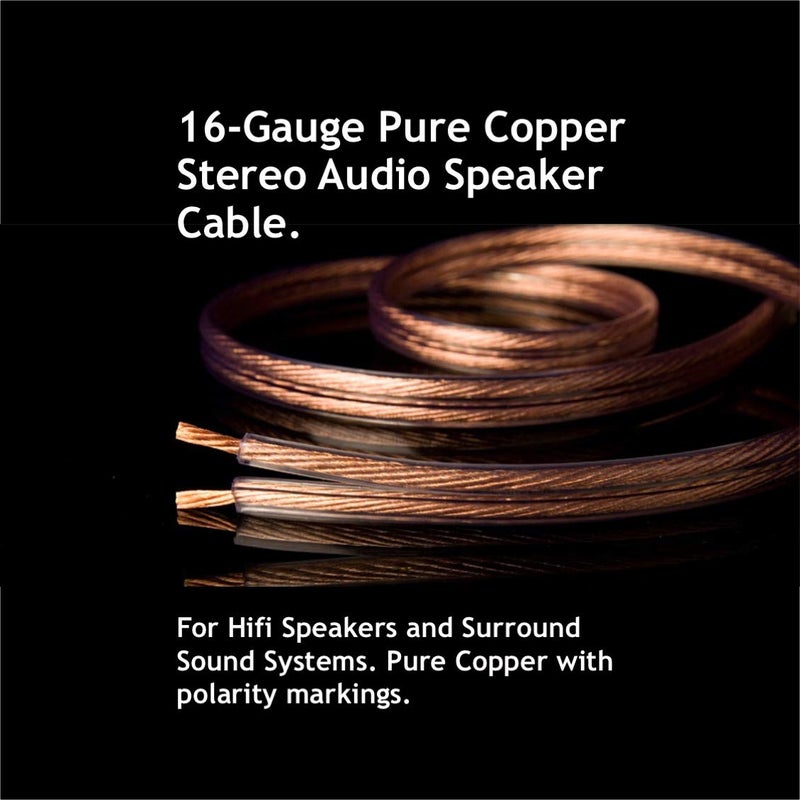 Monster Standard 16-Gauge Speaker Cable 30.48m (100ft) Connects Speakers to an Amplifier or Receiver. - Image 3