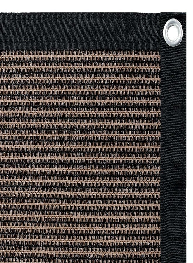 Shatex 90% Sun Shades for Patios 6X 10ft Shade Fabric Sun Shade Cloth Taped Edge with Grommets Sun-Block Mesh Shade for Pergola Cover Canopy Mocha, 12 Bungee Balls - Image 1