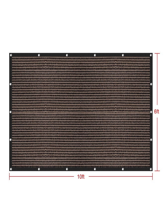 Shatex 90% Sun Shades for Patios 6X 10ft Shade Fabric Sun Shade Cloth Taped Edge with Grommets Sun-Block Mesh Shade for Pergola Cover Canopy Mocha, 12 Bungee Balls - Image 4