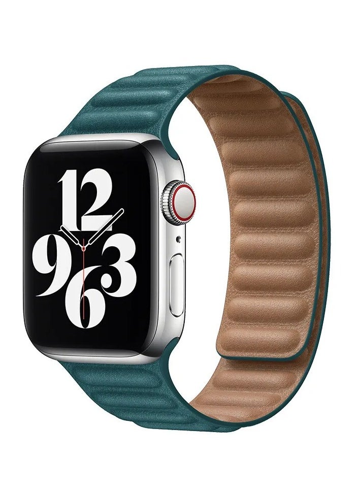 TWEGGON 3pc Pack Replacement Leather Link Apple Watch Band for 42mm(Series 10)/41mm/40mm/38mm  - Image 2