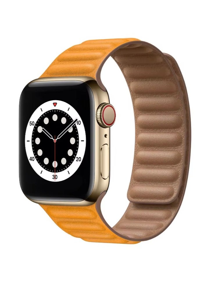 TWEGGON 3pc Pack Replacement Leather Link Apple Watch Band for 42mm(Series 10)/41mm/40mm/38mm  - Image 5