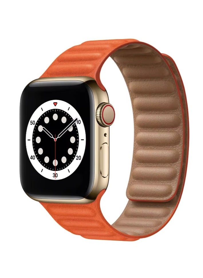 TWEGGON 3pc Pack Replacement Leather Link Apple Watch Band for 42mm(Series 10)/41mm/40mm/38mm  - Image 3