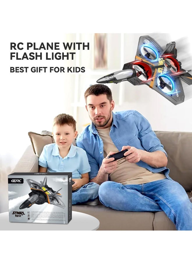 3-speed RC Remote Control Airplane Remote Control Fighter Drone Hobby Plane Glider AirplaneToys RC Drone Kids Gift (blue)