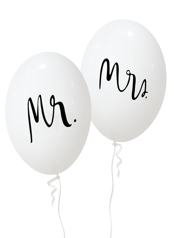 Ysqool 36 Inch Giant White Wedding Balloons,Jumbo Mr & Mrs Latex Balloons for Outdoor and Indoor Wedding Engagement Anniversary Valentines Day Party Decorations Supplies (Simple) - Image 1