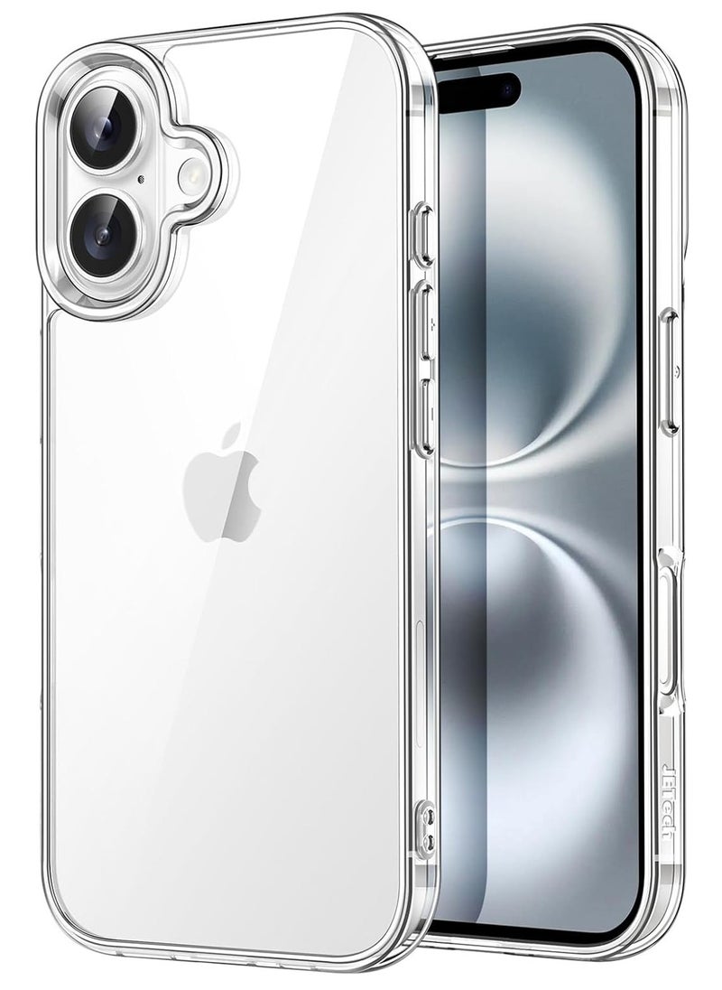 Generic - Case for iPhone 16 Plus 6.7 inch Shock Absorption Cover Anti-yellowing Clear Scratch Back TPU PC - Image 1