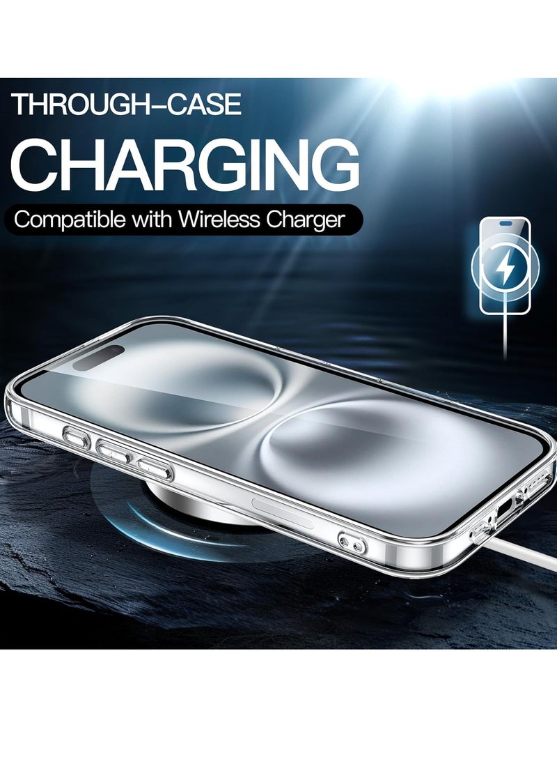 Generic - Case for iPhone 16 Plus 6.7 inch Shock Absorption Cover Anti-yellowing Clear Scratch Back TPU PC - Image 1