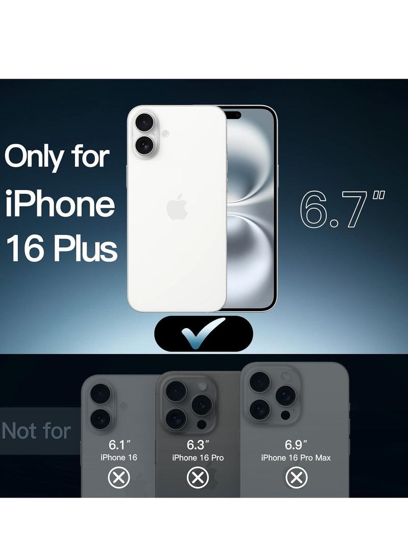Generic - Case for iPhone 16 Plus 6.7 inch Shock Absorption Cover Anti-yellowing Clear Scratch Back TPU PC - Image 1