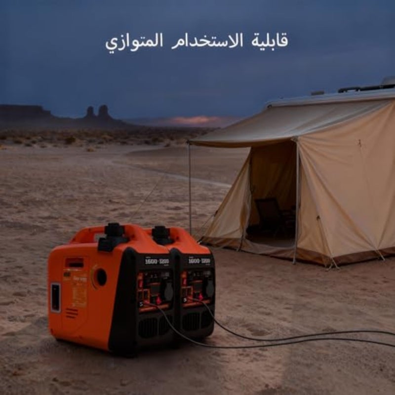 1600W Portable Inverter Generator, Pure Sine Wave, Super Quiet and Lightweight 12kg,50/60Hz, For Home Backup, Camping, Outdoor - Image 5